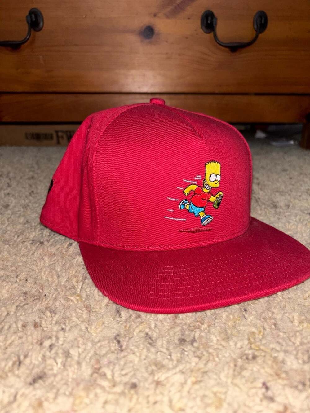 Vans x The Simpsons 'El Barto' Red Snapback Hat